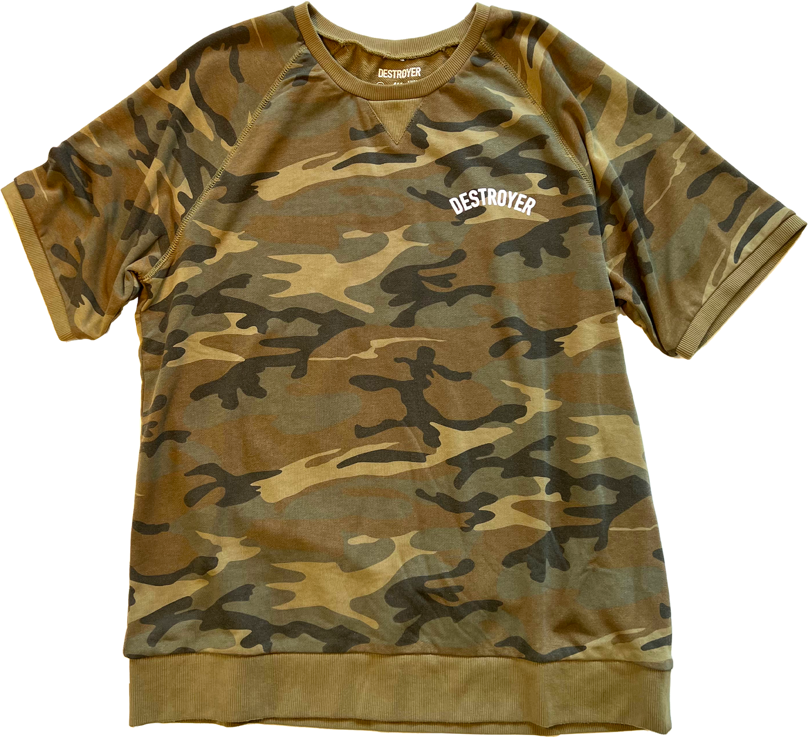 YOUTH COMPRESSION SHIRT LONG SLEEVE, CAMO DESTROYER STS